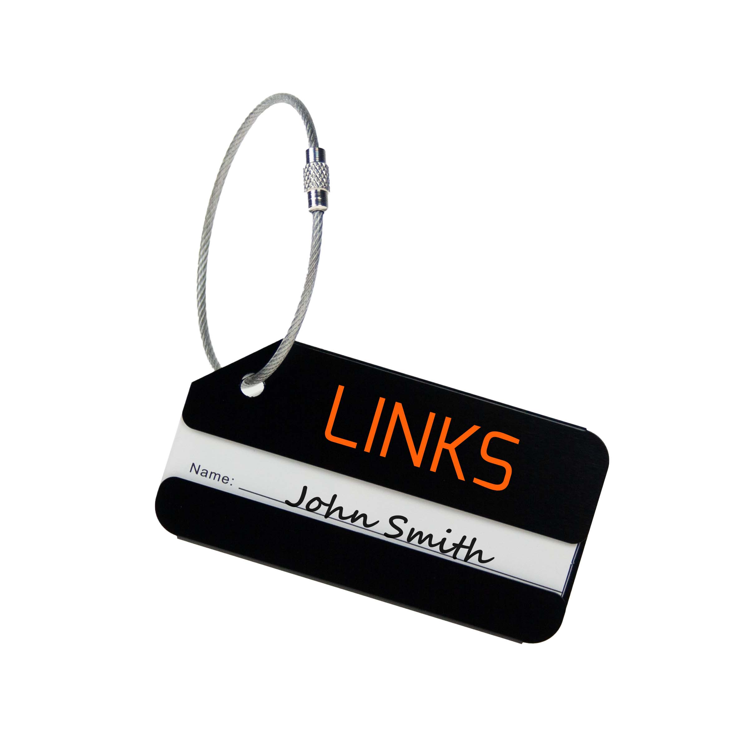 Luggage tag aluminium
