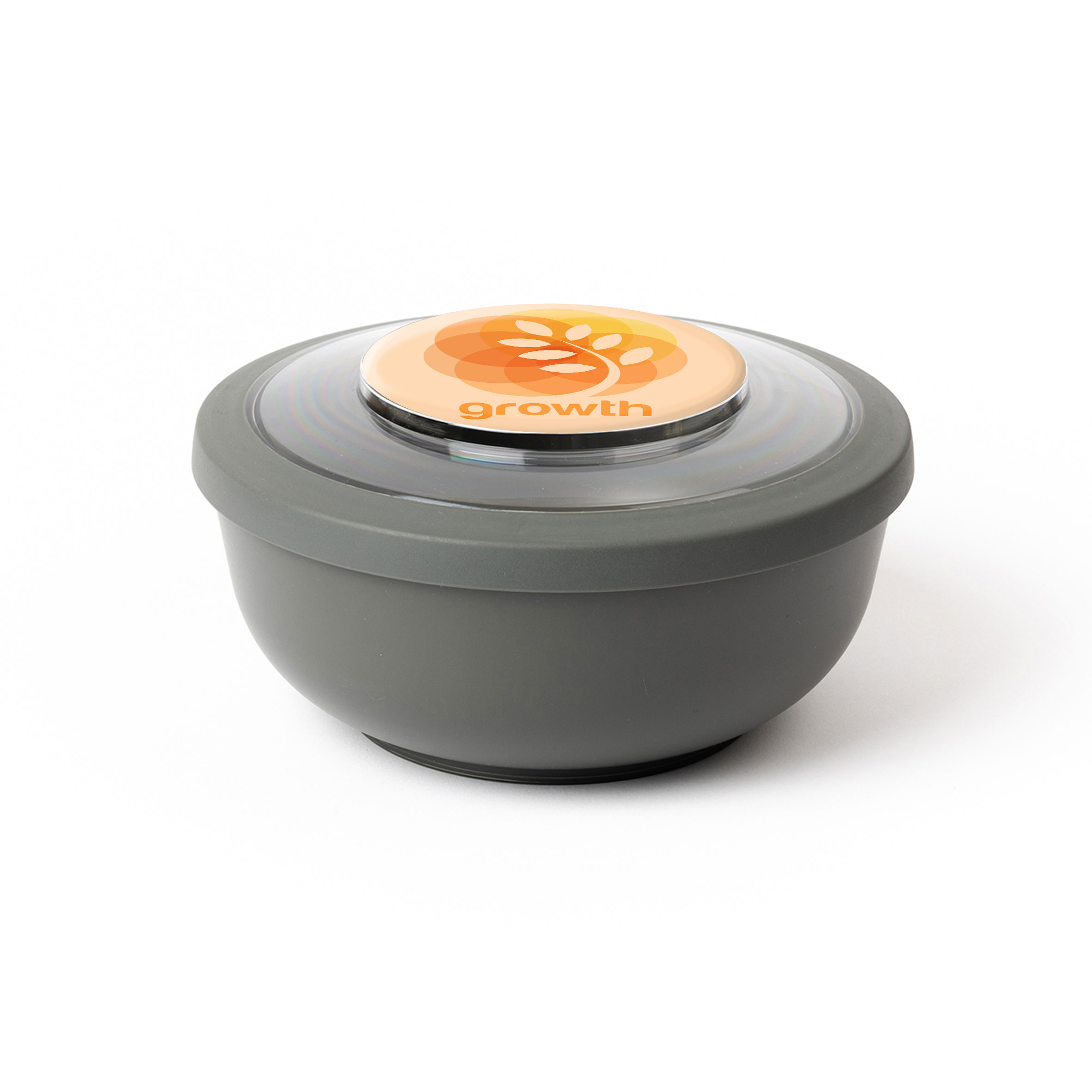 Amuse Life Bowl 2000 ml Grey - Personalizado con un adhesivo resinad a todo color