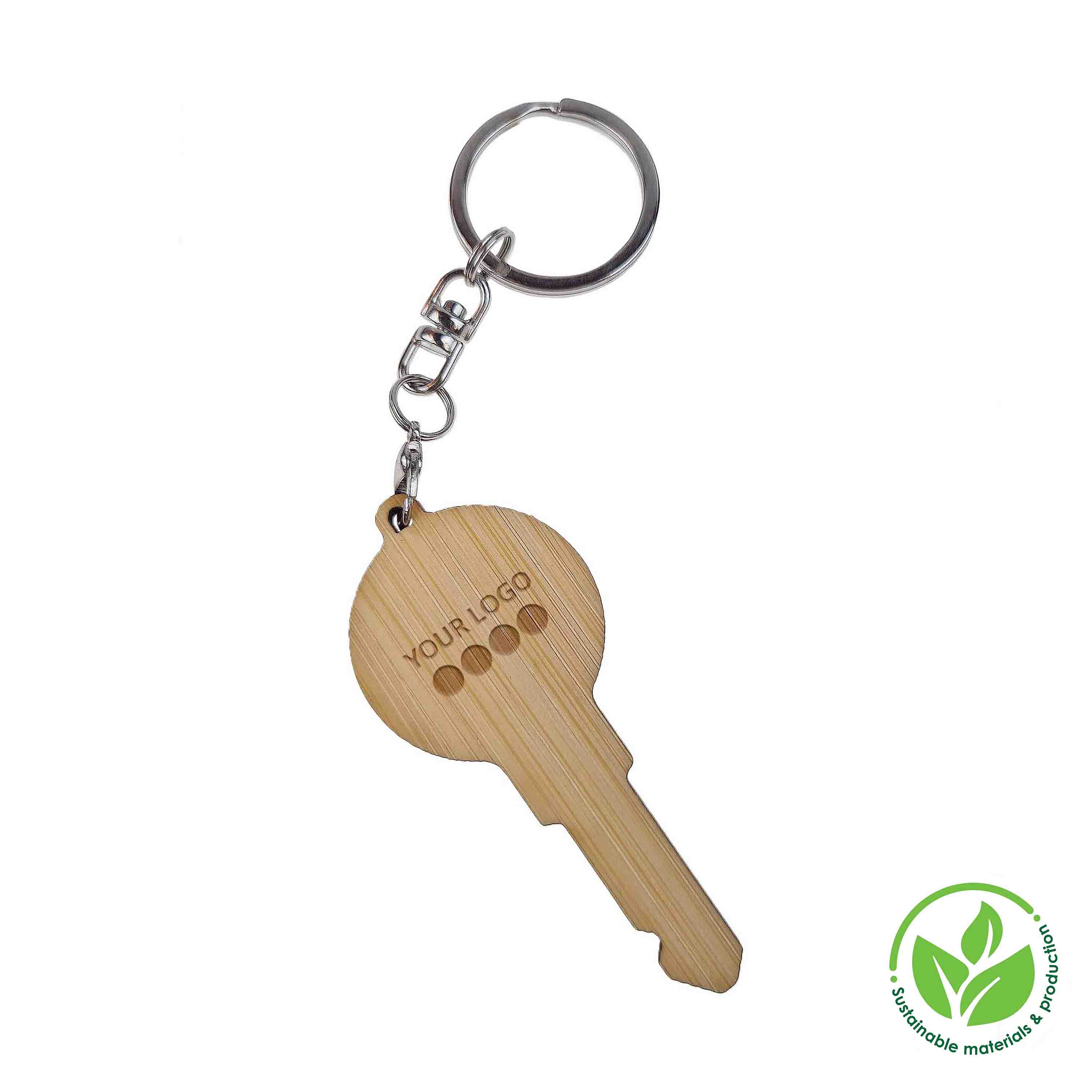 Llavero Bamboo DYO, Grabado a láser